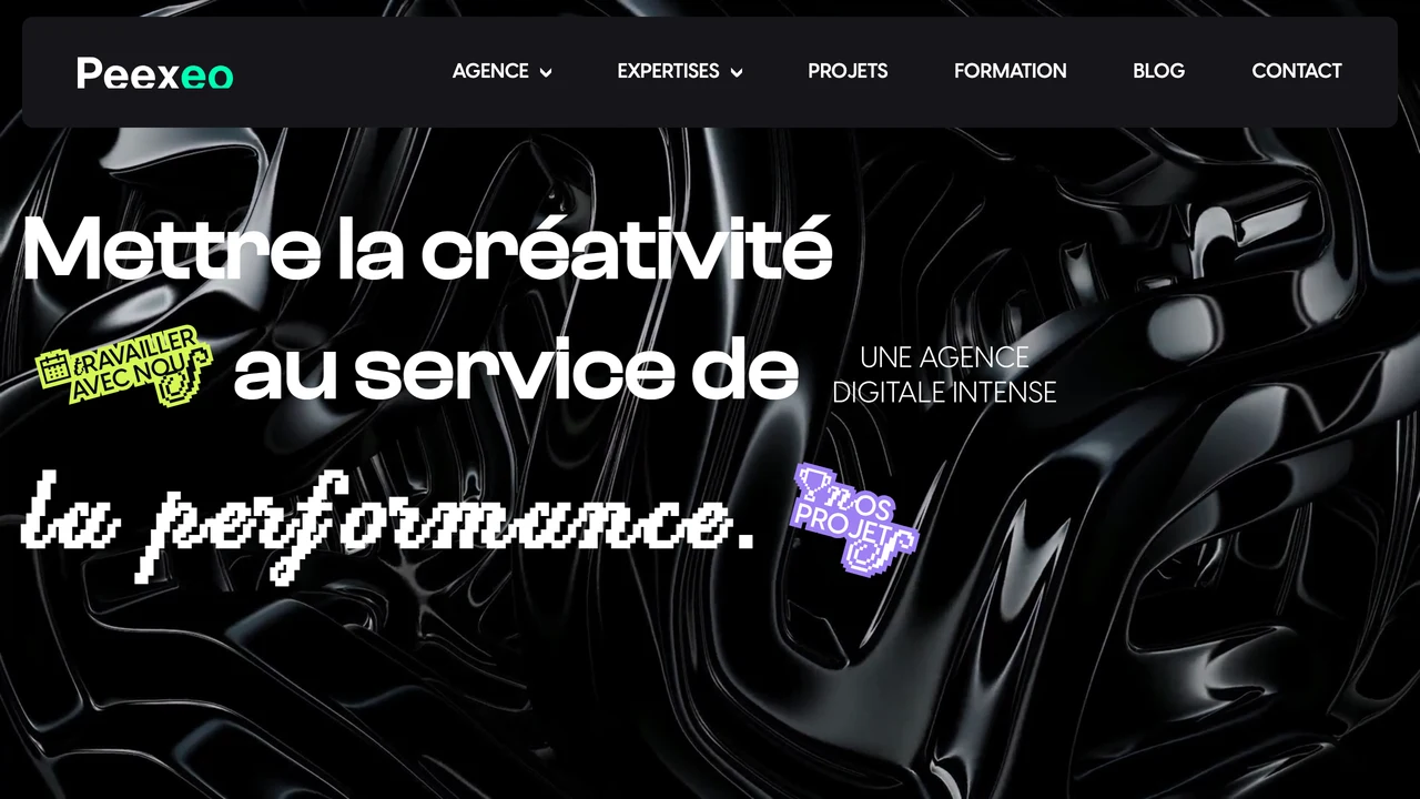 Capture du site web de Peexeo